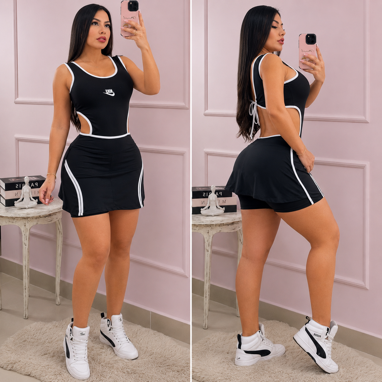 Enterizo corto falda short Nik #7